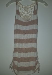 Lacey knit tank